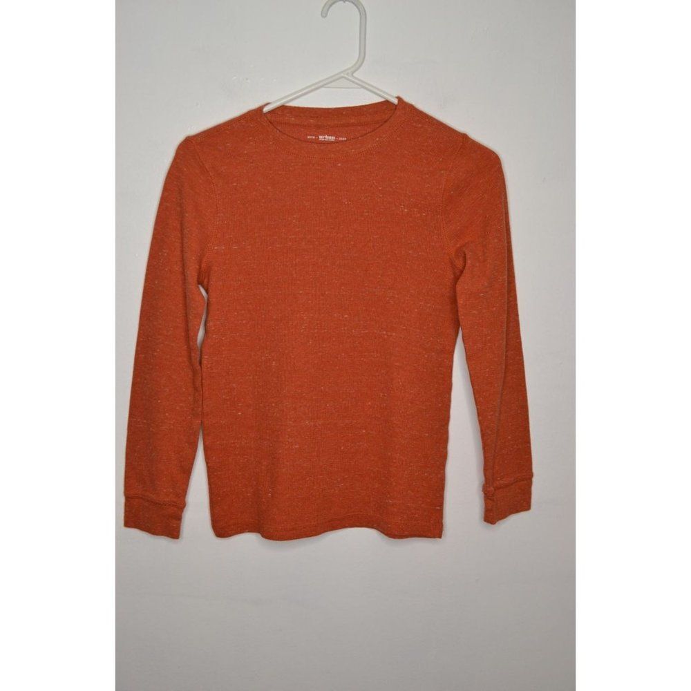 Urban Pipeline Ultimate Thermal Boys Large Burnt Orange Long Sleeve Shirt